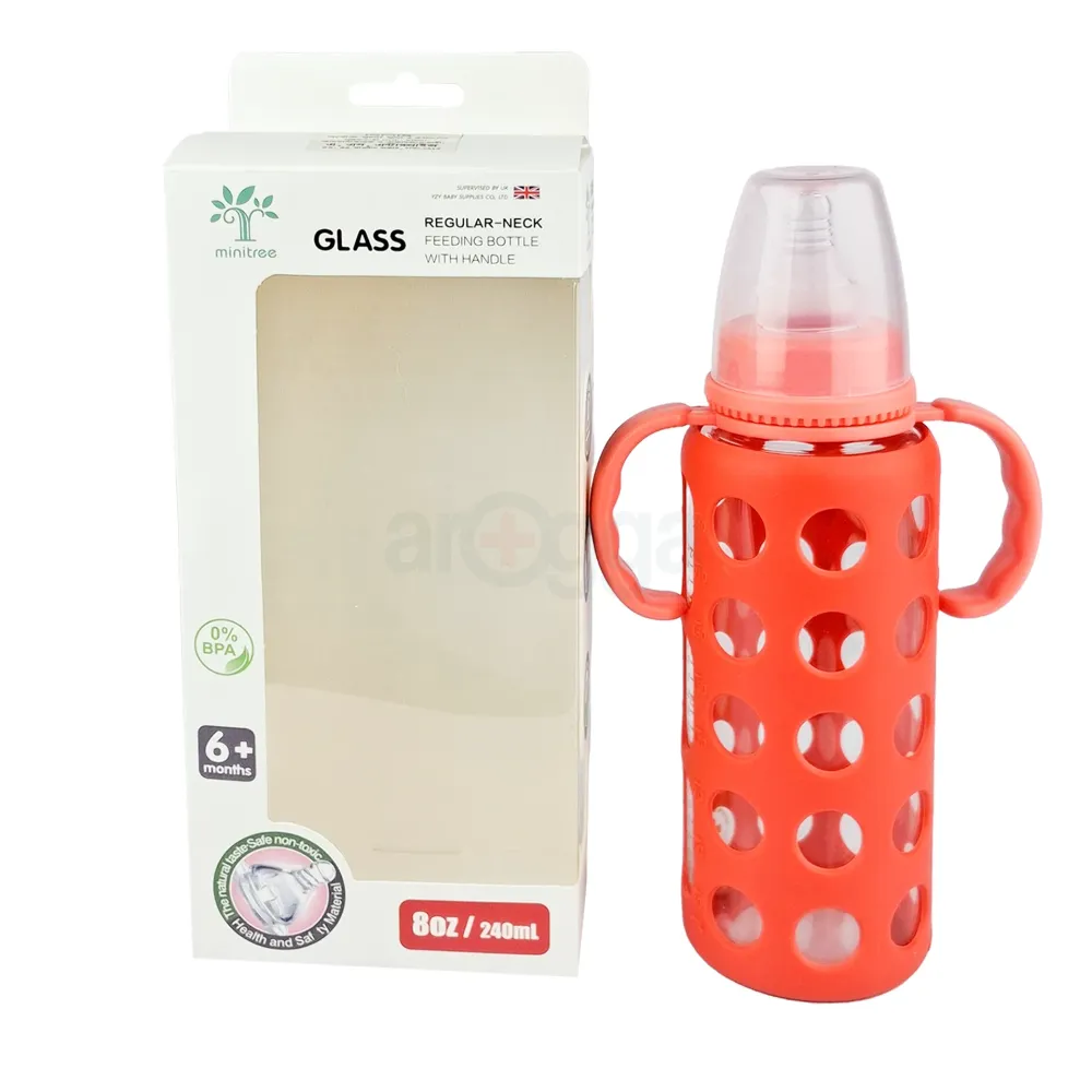 Minitree Baby Glass Feeding Bottle 240ml (ZR-602H) price in Bangladesh ...