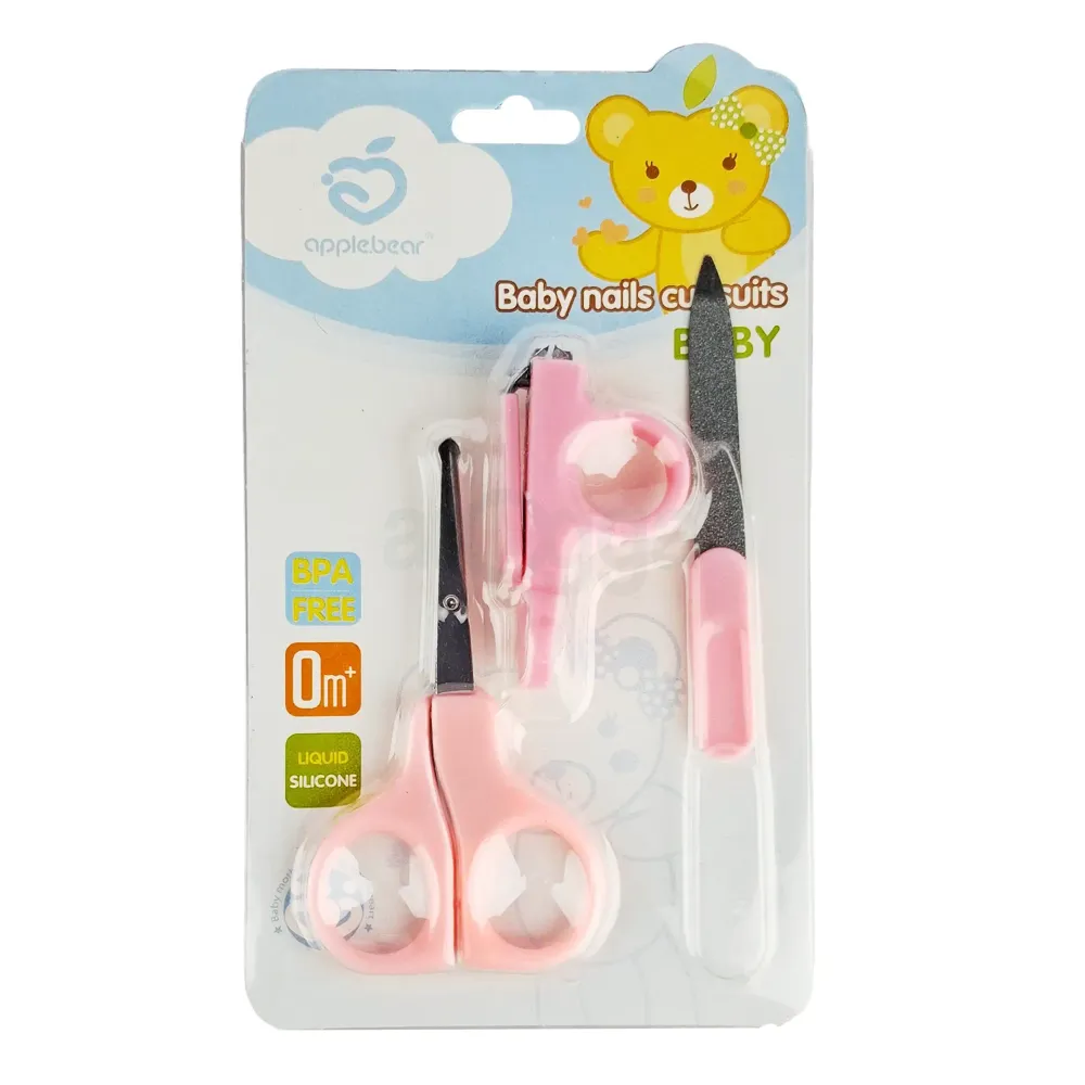 AppleBear  Baby Nails Cut Suits 0+ Months Pink (AB-651)  