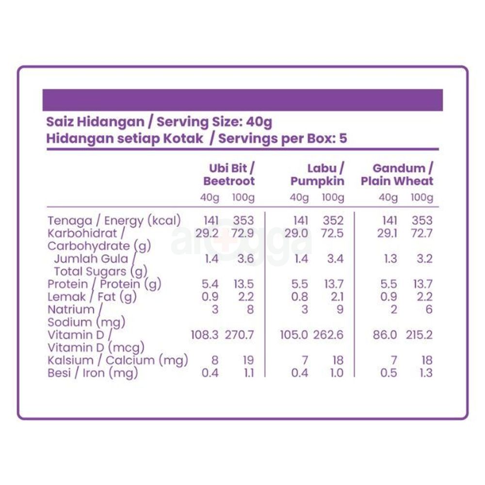 Love Earth Organic Baby Noodles 7month+ (Malaysia) 200g (40gx5 servings)  