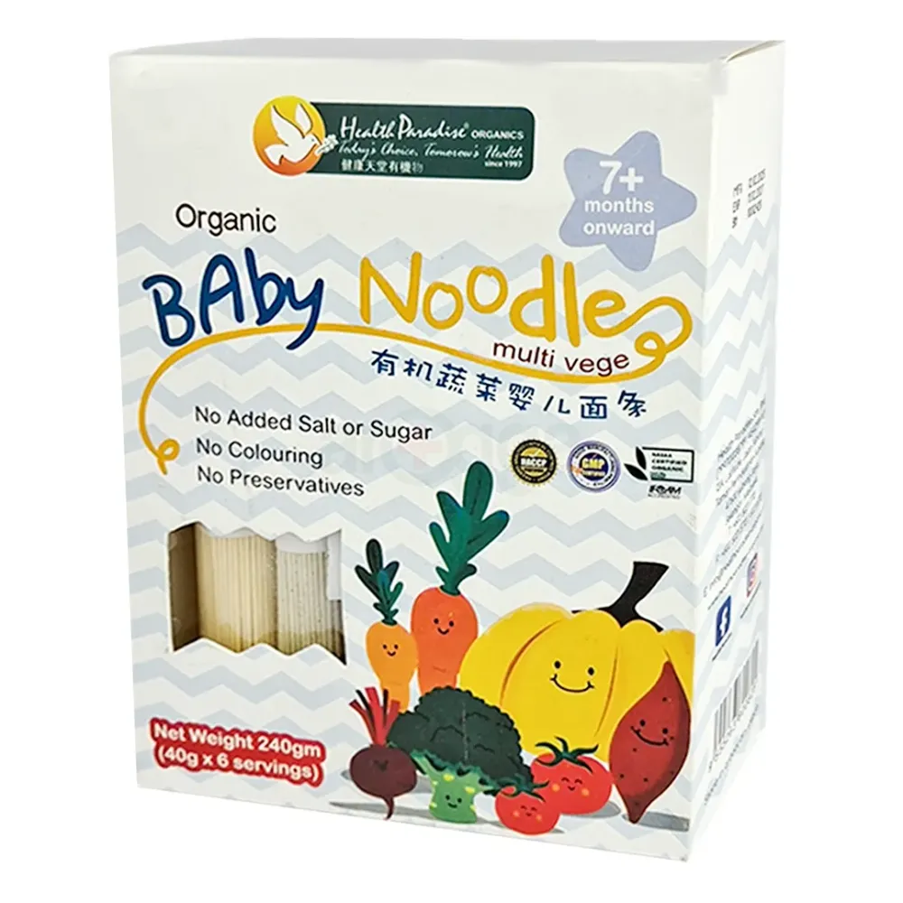 Health Paradise Organic Baby Noodles Multi Vege for 7+ months Baby 240g  