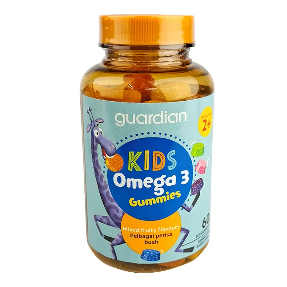 Guardian Kids Omega 3 Gummies Mixed Fruits Flavours  60 Biji Gummies  