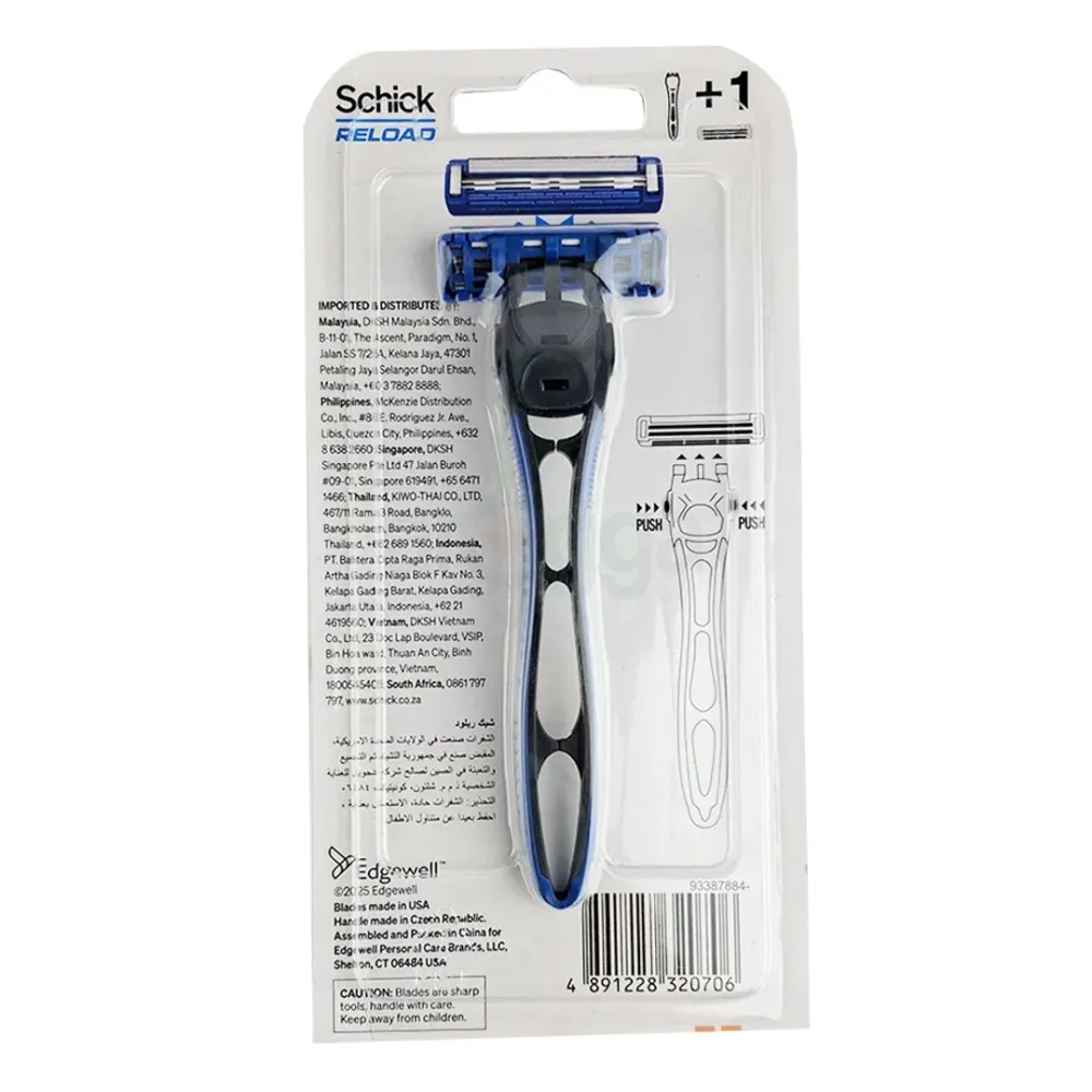 Schick Reload Flex Head Long Lasting Blades Razor  