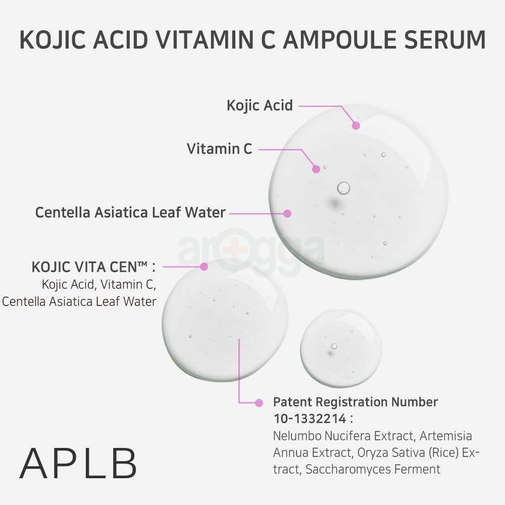 APLB 42.2% Kojic Acid Vitamin C Ampoule Serum 40ml  