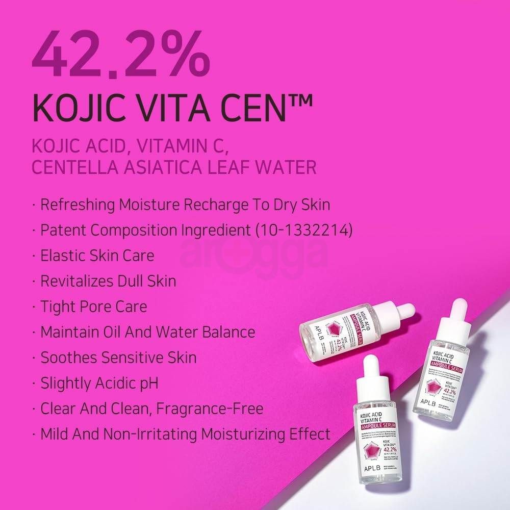 APLB 42.2% Kojic Acid Vitamin C Ampoule Serum 40ml  
