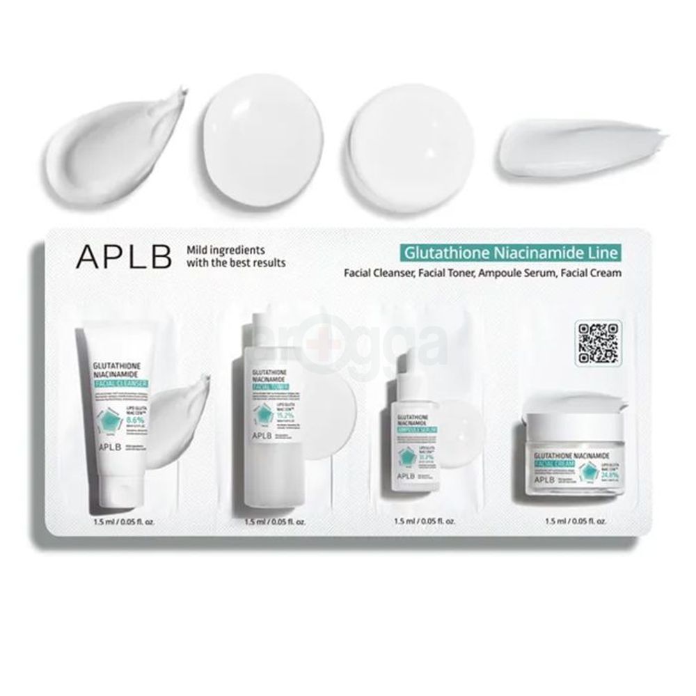 APLB Glutathione Niacinamide Skin 4 Types Sachet Set  