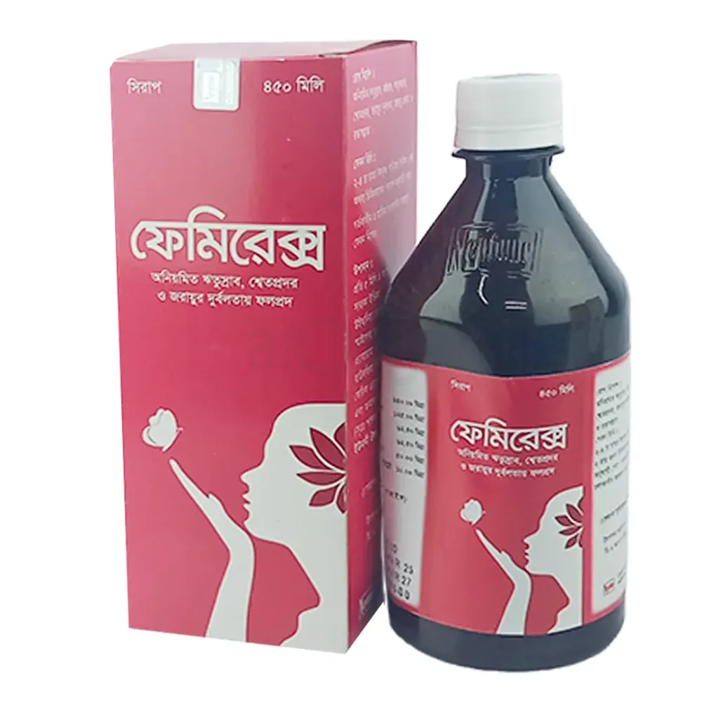 Femirex Effective For Irregular Menstrution Lecurrhoea & Uterine Disorder 450 ml   