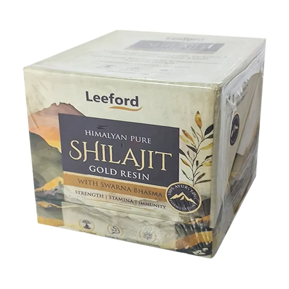 Leeford Himalayan Pure Shilajit Resin with Swarna Bhasma  