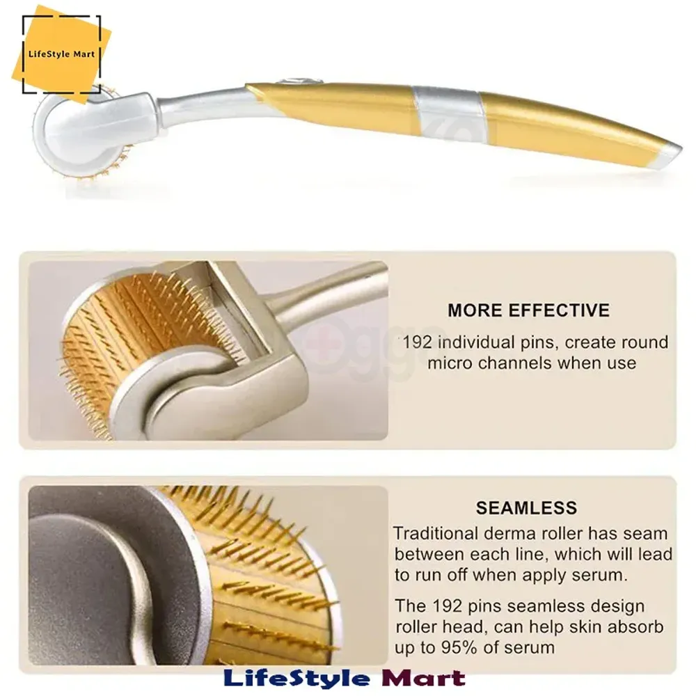ADRS.PRO Derma Roller 192 Micro Needles for Face and Skin Care - 1.50mm  