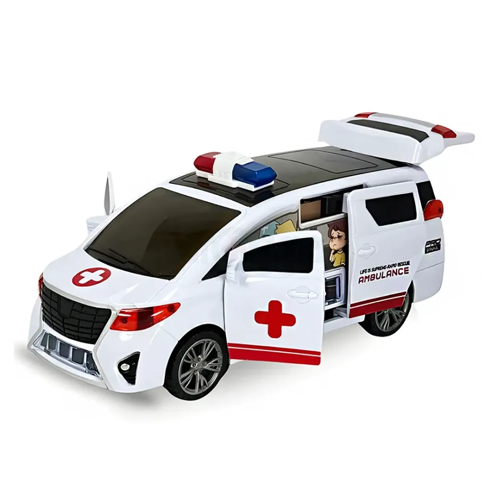 Battery-Powered Ambulance Toy Car for Kids  