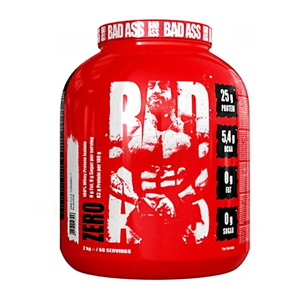 BAD ASS ZERO 100% Isolate Protein – Premium Whey Protein Isolate 2KG/ 66Servings for Muscle Growth & Recovery  