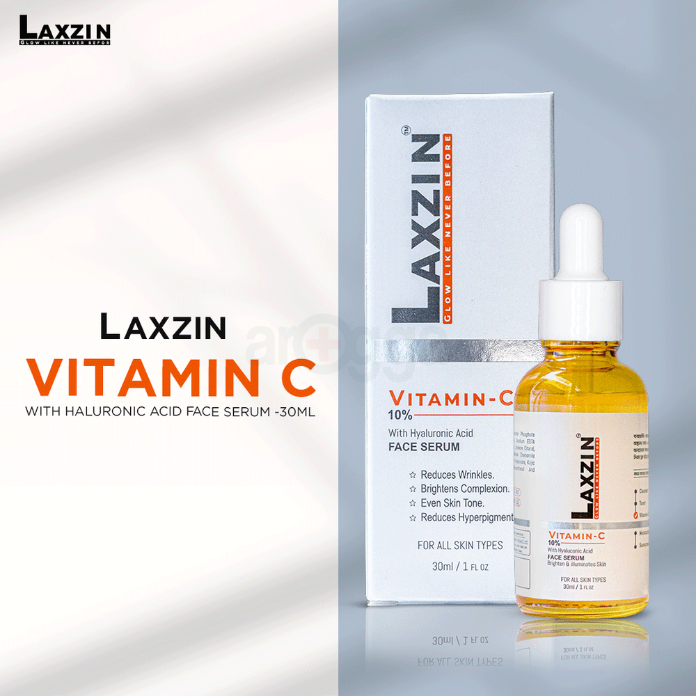 Laxzin Vitamin - C 10% With Hyaluronic Acid Face Serum  