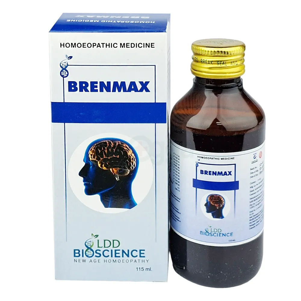 LDD Bioscience Brenmax Brain Tonic 115ml – Memory & Concentration Support Homeopathic Remedy  