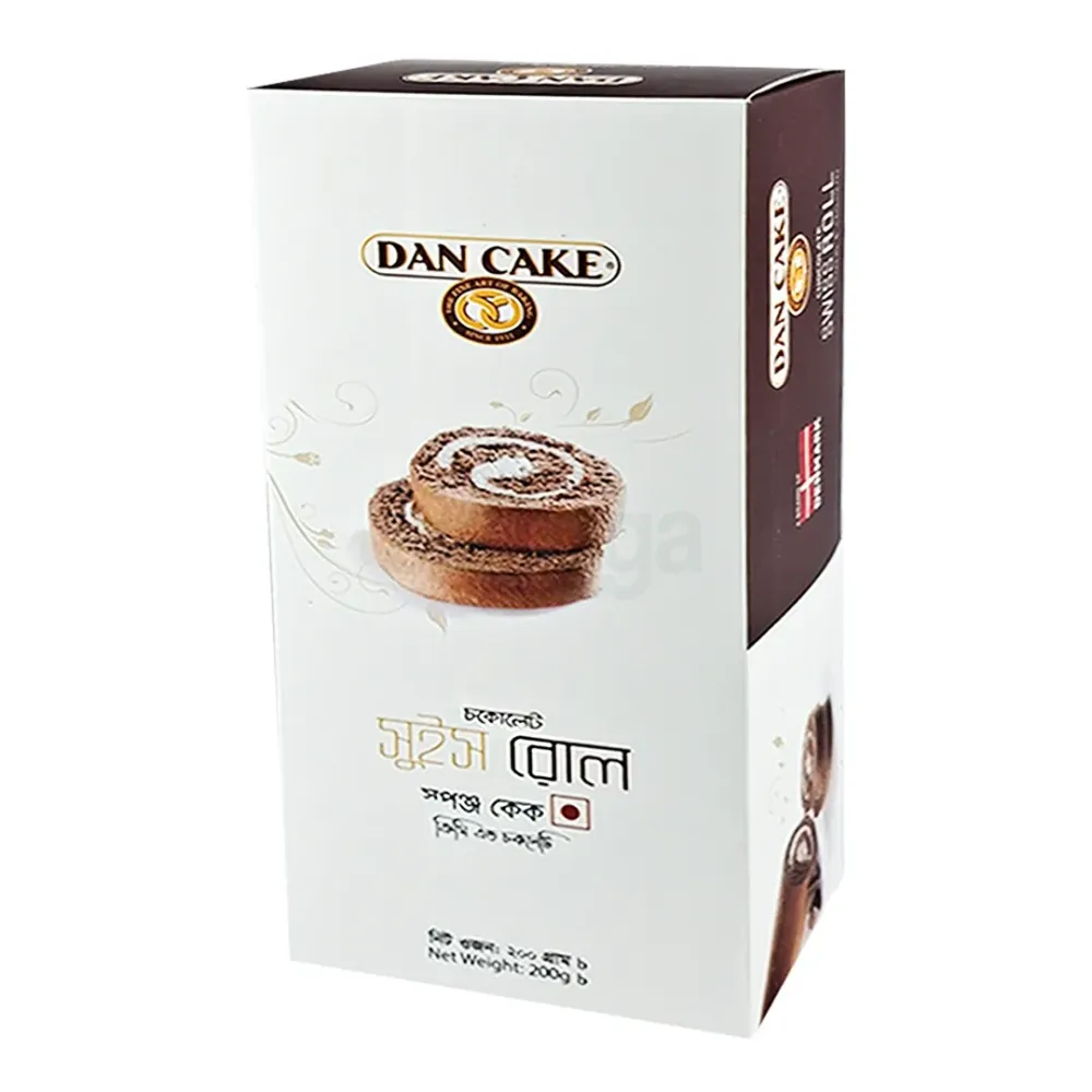 Dan Cake Chocolate Swiss Roll Creamy & Chocolatey 200g  