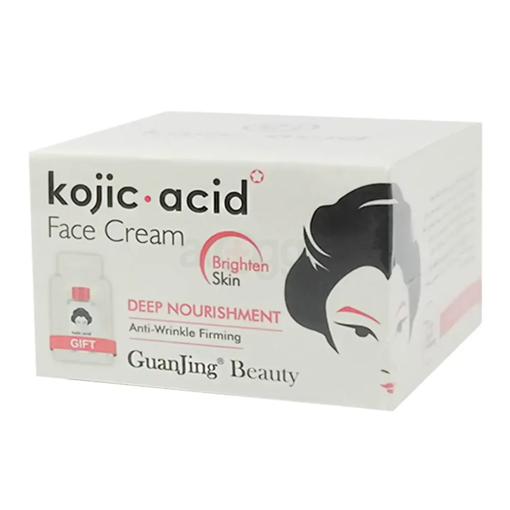 GuanJing Beauty Kojic Acid Face Cream Deep Nourishment Brightening Anti-Wrinkle Firming 50g  