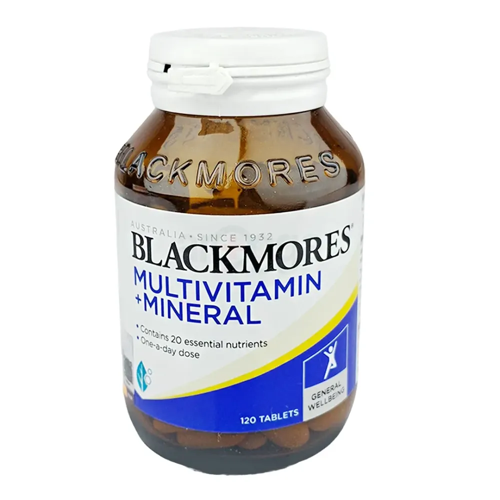 Blackmores Multivitamins + Minerals  Daily Health Supplement for Vitality, Immunity Boost & Body Wellness 120tablets  