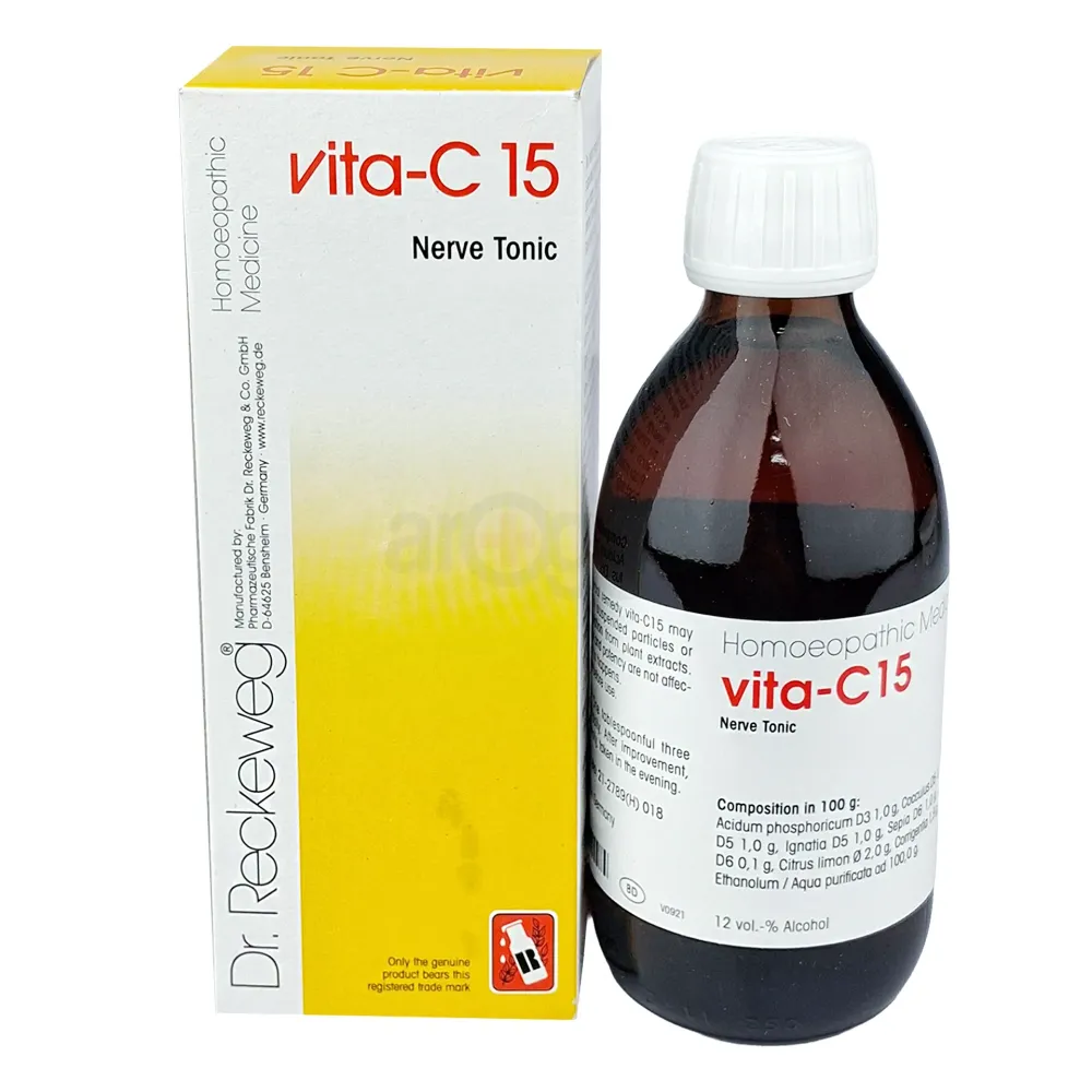 Dr. Reckeweg Vita-C 15 Nerve Tonic – Natural Energy & Mental Strength Support 250ml  