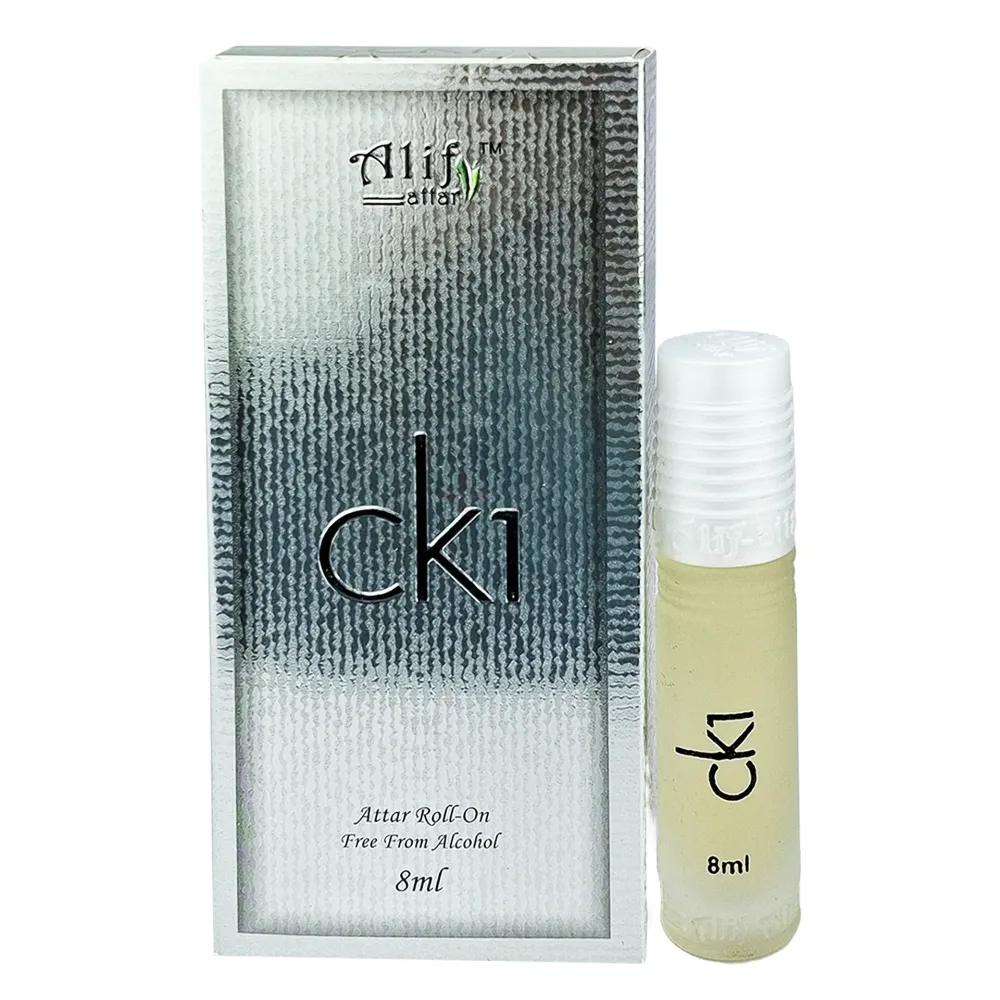 Alif CK1 Roll On Attar 8ml – Premium Long-Lasting Fresh & Elegant Perfume Oil (M-25 Series)  