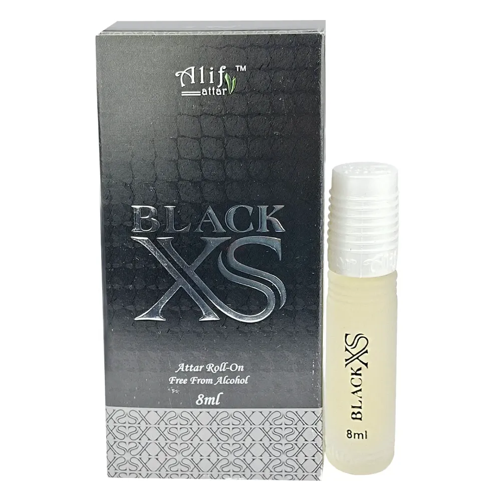 Alif Black XS Roll On Attar 8ml – Premium Long-Lasting Fresh