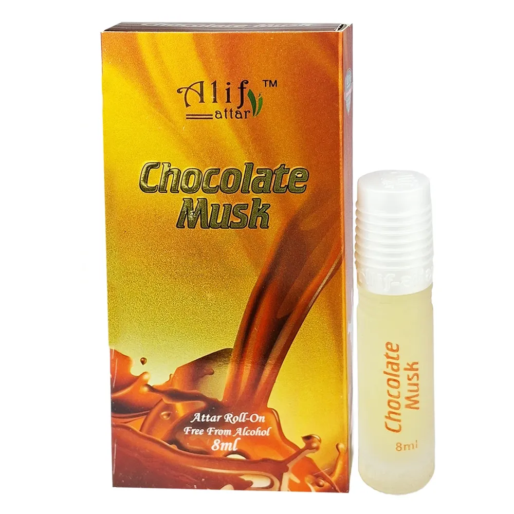 Alif Chocolate Musk Roll On Attar 8ml – Premium Long-Lasting Sweet