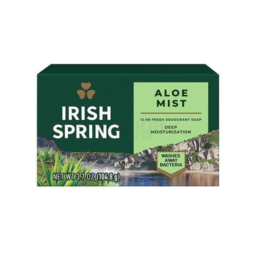 Irish Spring Aloe Mist Deep Moisturization Soap Bar 104.8g  