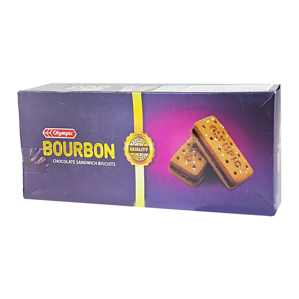 Olympic Bourbon Chocolate Sandwich Biscuits 260g – Tasty Chocolate Cream Filled  