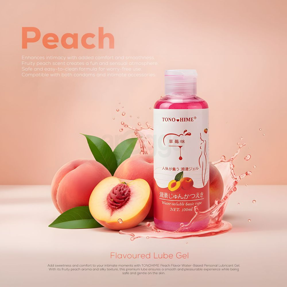 Tonohime Peach Flavoured Lube Gel 100ml  
