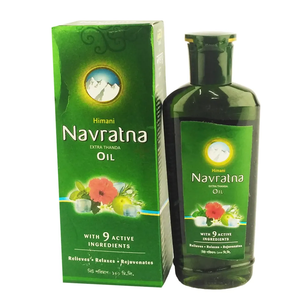 Himani Navratna Extra Thanda Oil – 100ml | Ayurvedic Cooling Hair Oil ...