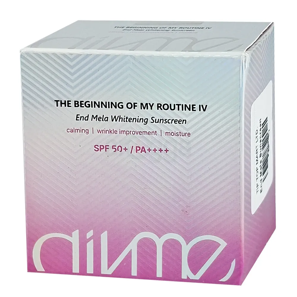 DIVME End Mela Whitening Sunscreen 50ml – SPF 50+ PA++++ Korean Sun Protection & Brightening Cream  