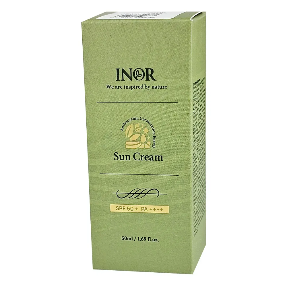 INOR Sun Cream 50ml – SPF 50 PA++++ Korean Sunscreen for Brightening, Hydration & Daily Sun Protection  