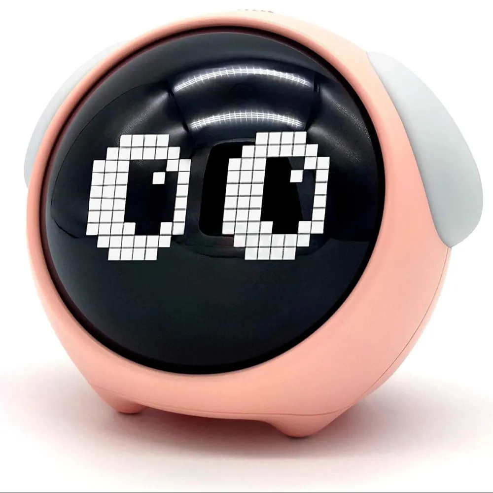 Emoji Pixel Alarm Clock with Voice Control & LED Display – Multifunctional Digital Desk Clock (BWBQNZ-01)  