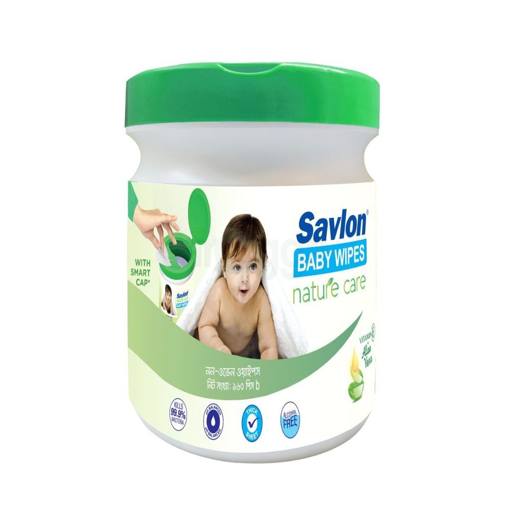 Savlon Baby Wipes Nature care  160's Jar  