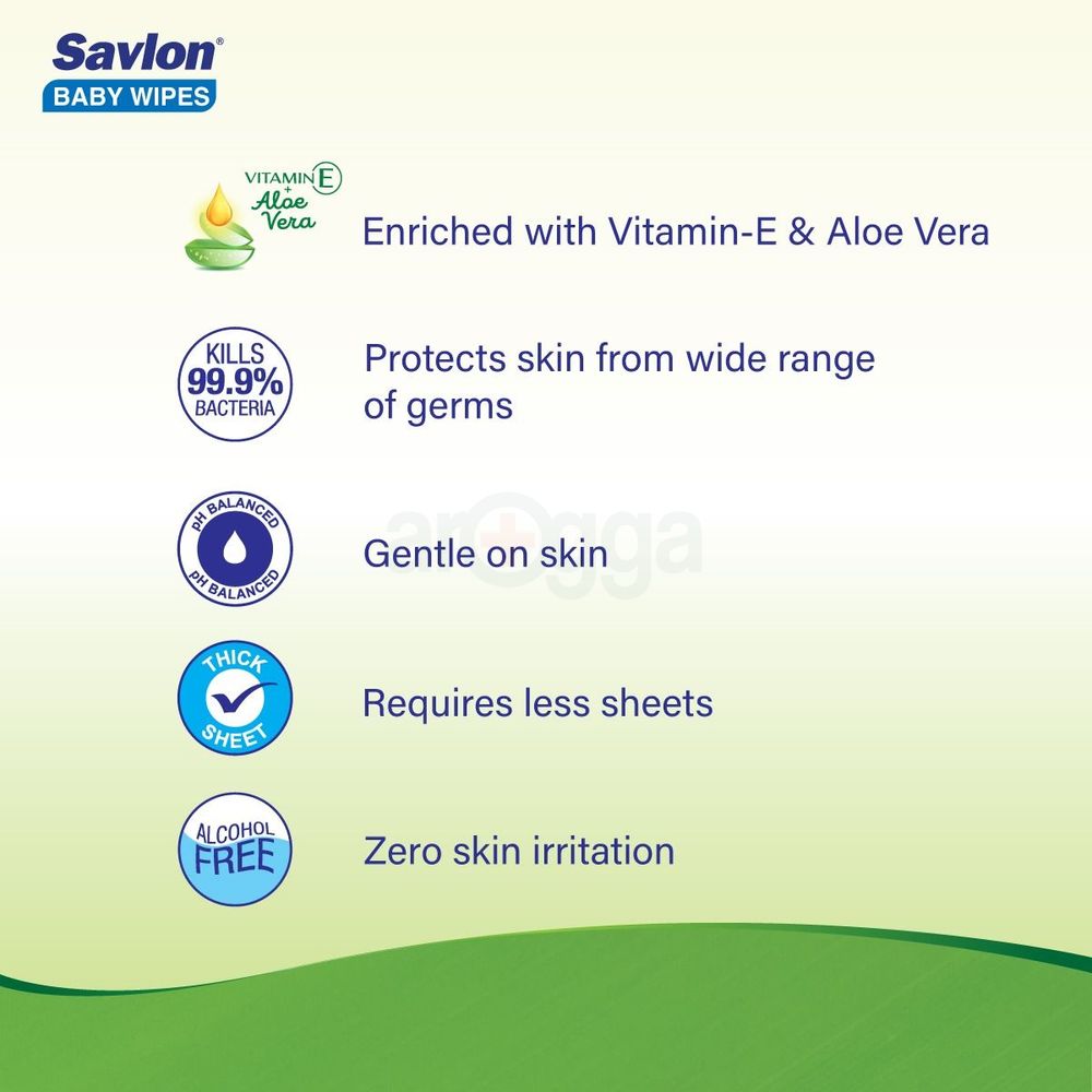 Savlon Baby Wipes Nature care  160's Jar  