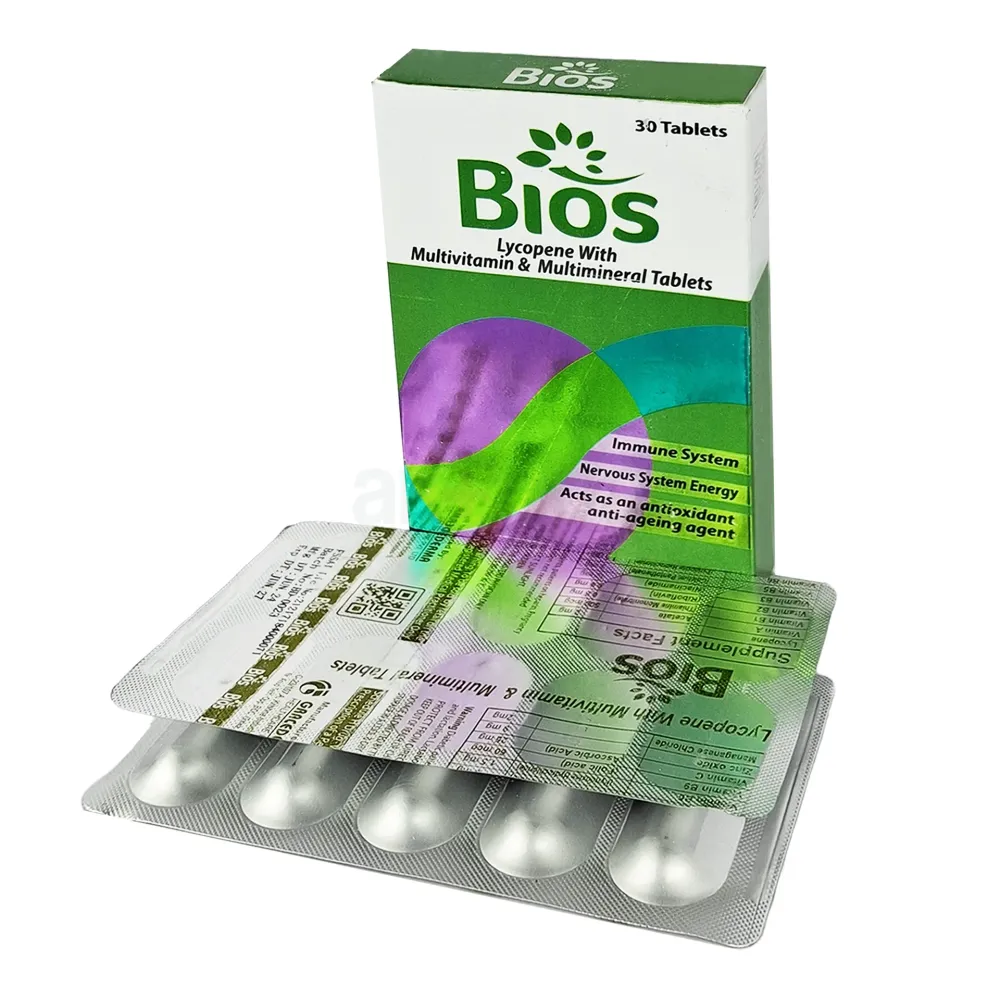 Bios Lycopene with Multivitamin & Multimineral Advanced Antioxidant & Daily Nutritional Support for Immunity  tablet
