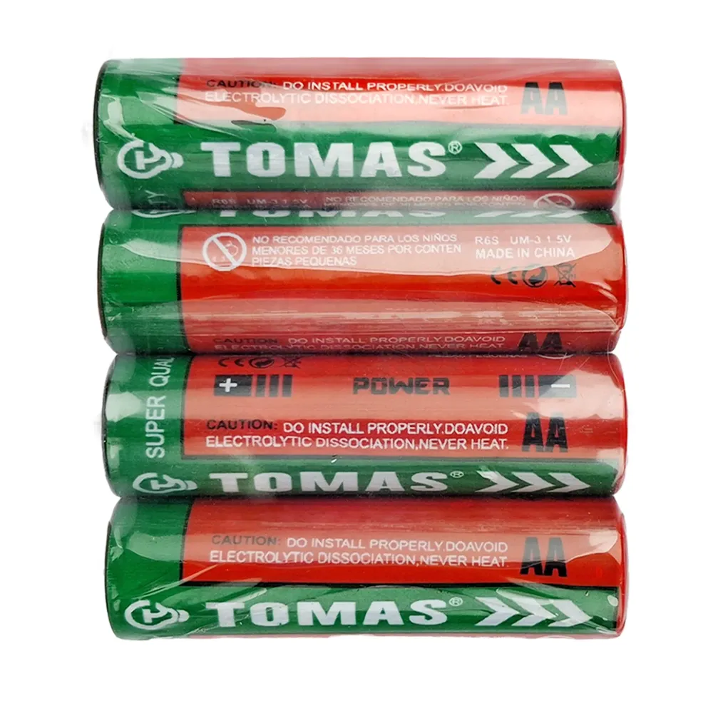 Tomas Super Quality Battery R6S UM-3 (Size-AA) 1.5v 4pcs set  