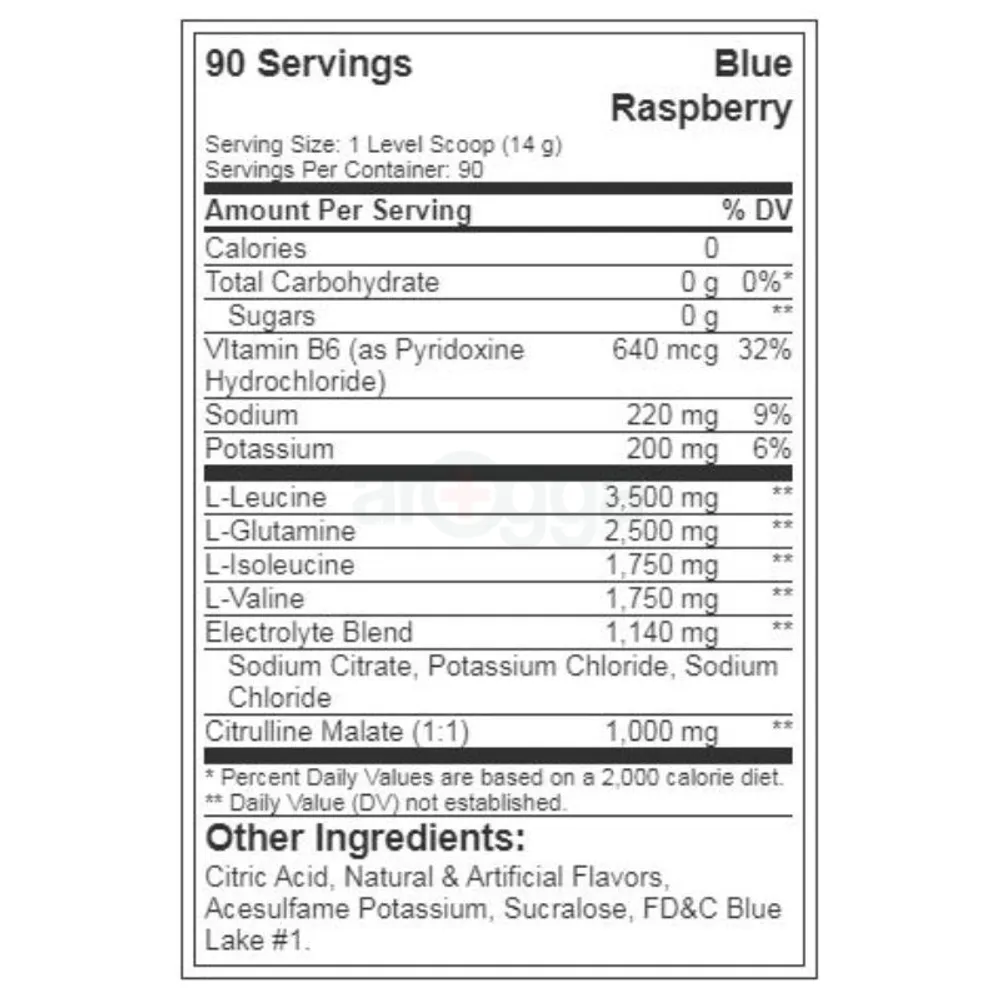 XTEND BCAA, Blue Raspberry Ice Protein Powder - 90 Serving  