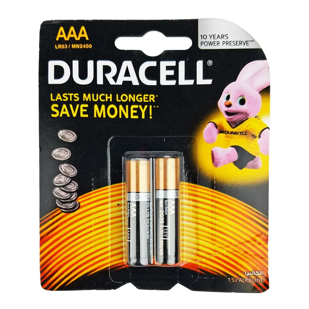 Duracell Alkaline Batteries LR03 1.5v (Size-AAA)  