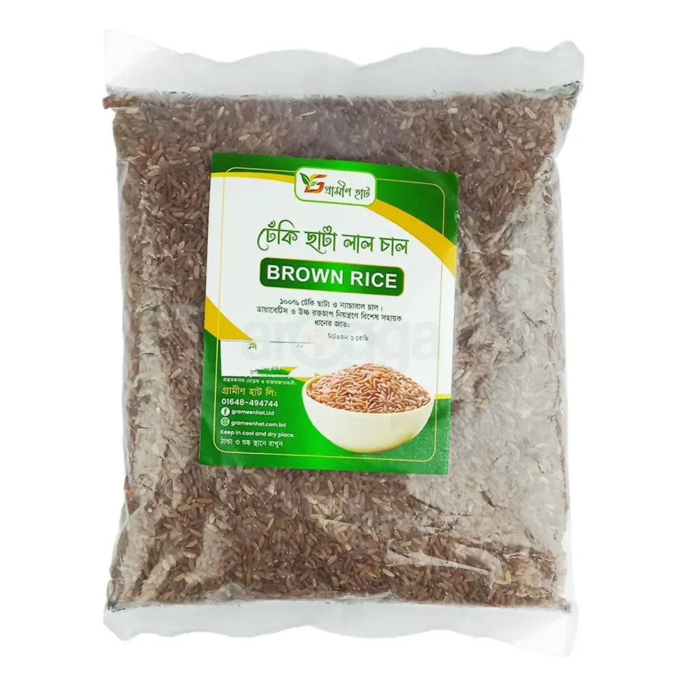 Grameen Hat Brown Rice (ঢেঁকিছাটা লাল চাল)1kg  