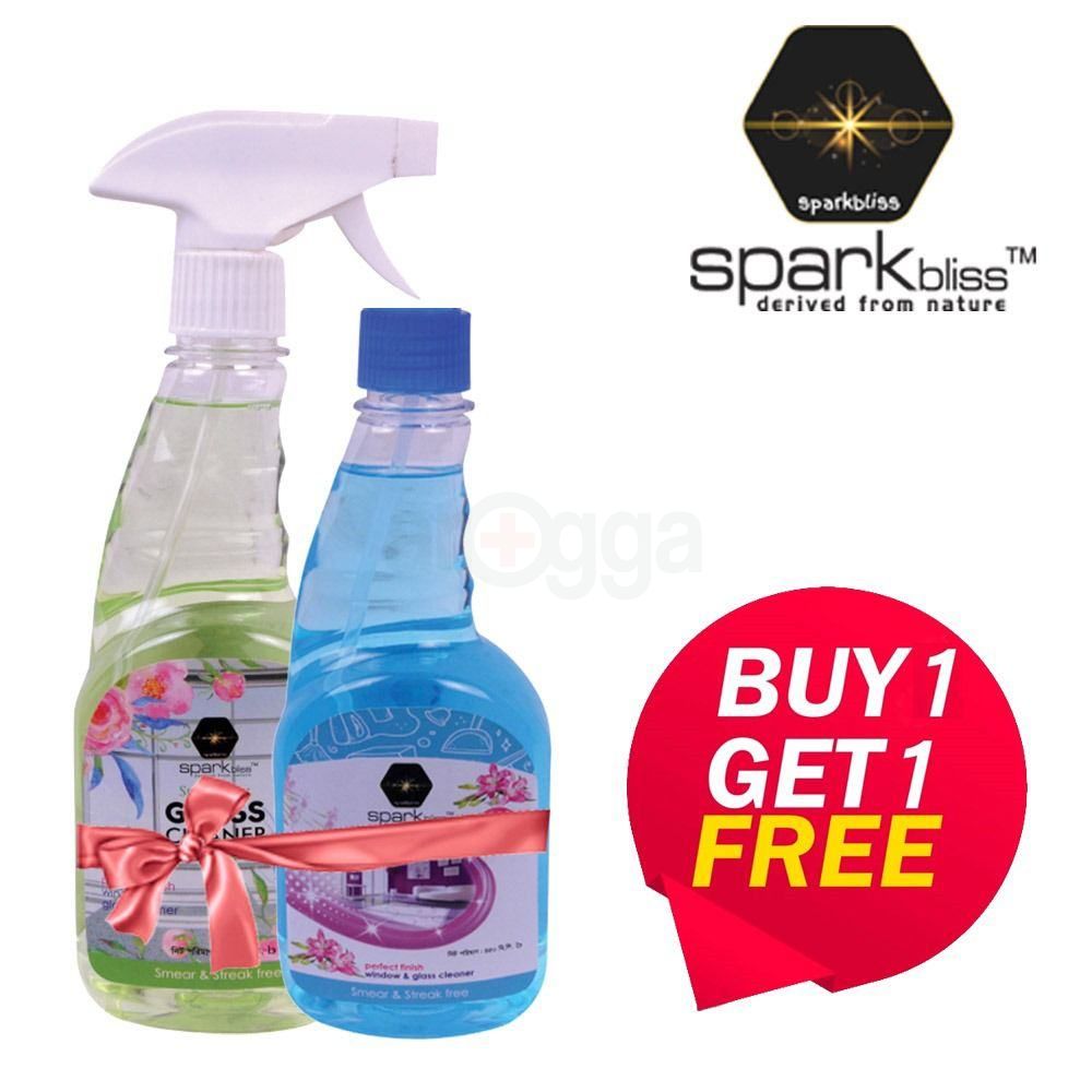 Buy 1 Sparkbliss Spring Scent 450ml Glass Cleaner Get 450ml Glass ...