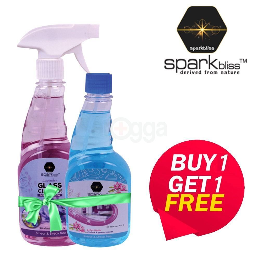 Buy 1 Sparkbliss Lavender 450ml Glass Cleaner Get 450ml glass Cleaner Refill free  
