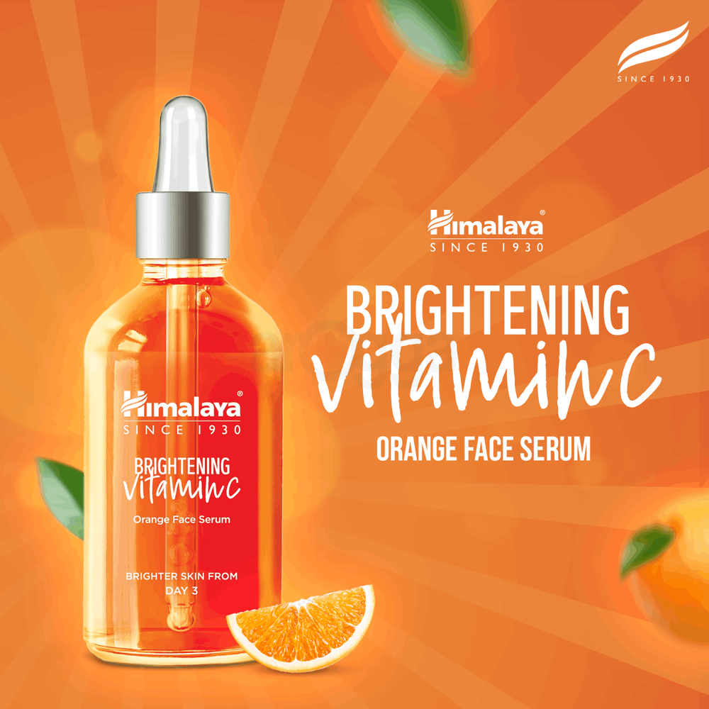 Himalaya Brightening Vitamin C Orange Face Serum 30ml  