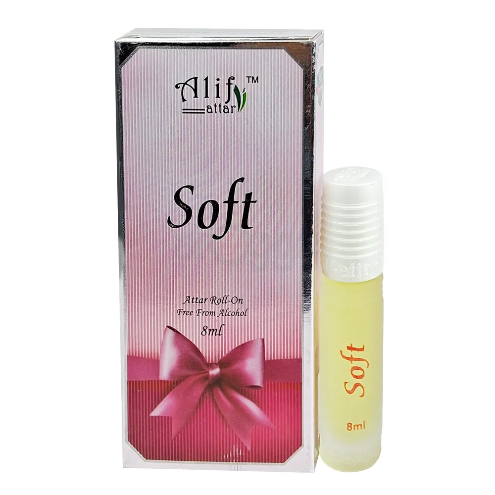 Alif Soft Roll On Attar 8ml-Premium Long-Lasting Fresh & Pure Perfume Oil (M-25 Series)  