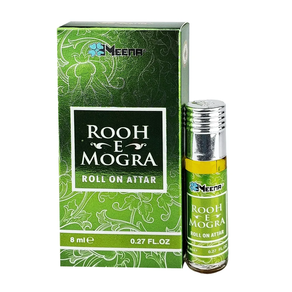 Meena Rooh E Mogra Roll-On Attar 8ml – Premium Long-Lasting Jasmine Floral Perfume Oil  