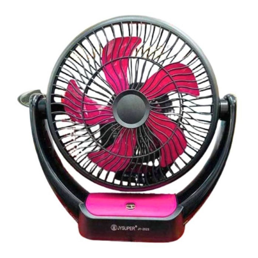 JY SUPER 2523 Ultra-Compact Lithium Mini Rechargeable USB Table Fan  
