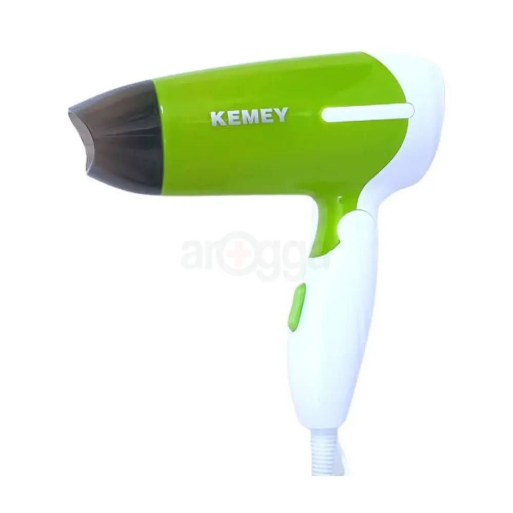 Kemey KM-6830 Essential DryCare Hair Dryer for Women – Portable, Foldable Design with Salon-Quality Performance  