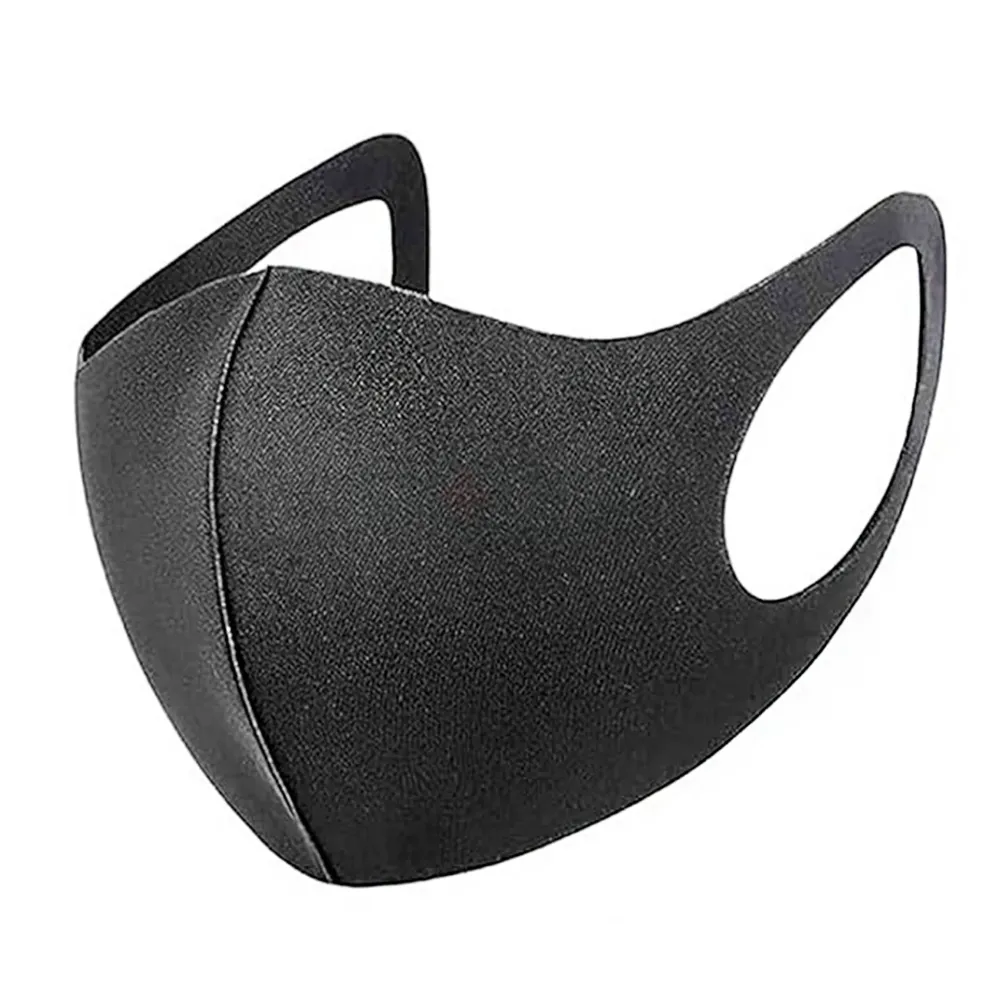 Face Mask Anti-Pollution Washable Breathable Reusable Windproof Dustproof Slim Face Sponge Black For Men & Women   