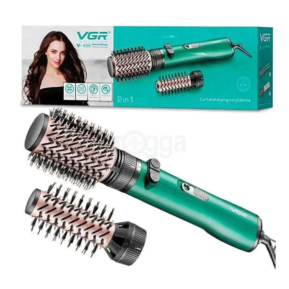 VGR V-498 Rotating Hair Dryer & Hot Air Styler – Premium Blow-Drying Brush with Rotating Barrel for Smooth, Voluminous & Effortless Hair Styling  