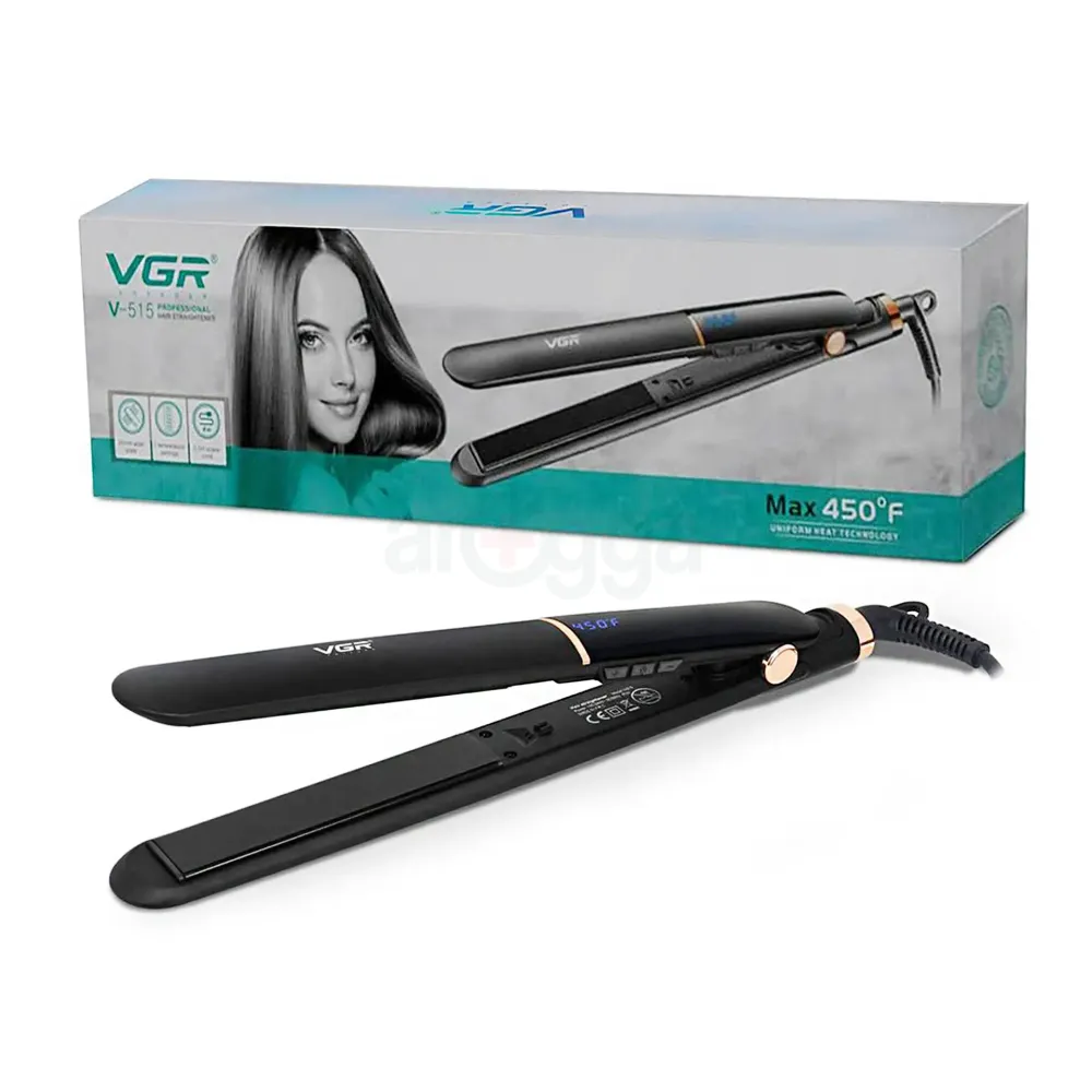 VGR V-515 Professional Hair Straightener – Compact Salon-Grade Flat Iron for Smooth, Fast, and Sleek Hair Styling for Women  