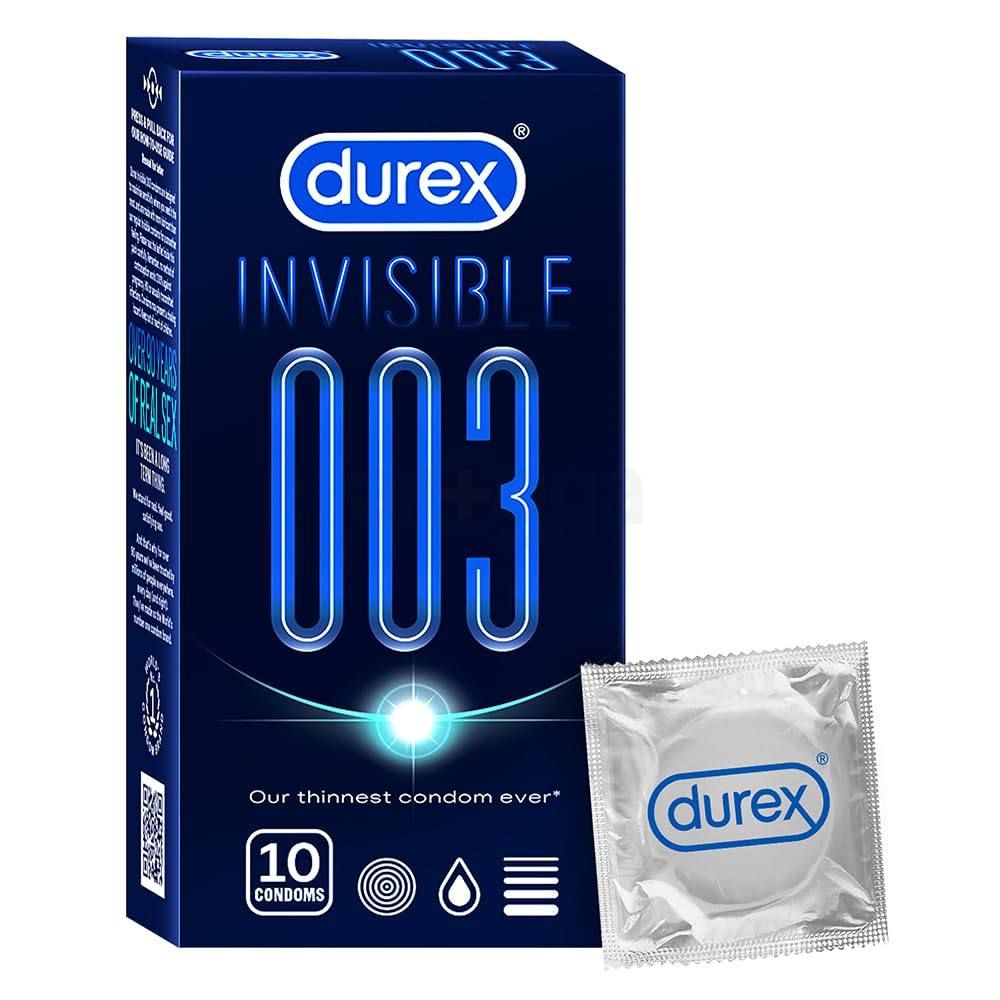 Durex Invisible 003 Thinnest Condom 10pcs  