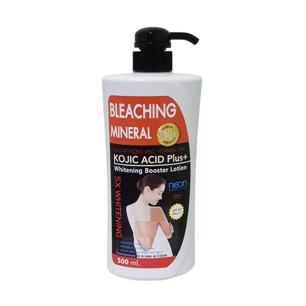 Neon Bleaching Mineral Kojic Acid Plus Whitening Booster Lotion with SPF 50+++ 500ml  