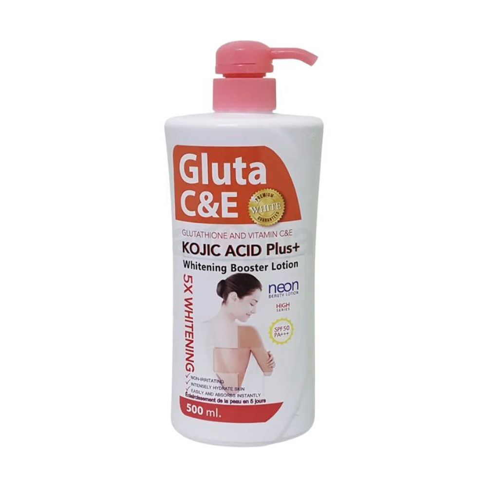 Neon Gluta C&E Kojic Acid Plus Whitening Booster Lotion with SPF 50+++ 500ml  